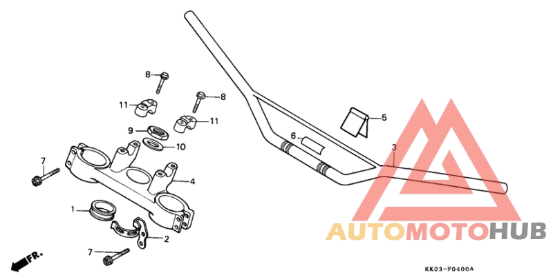 Handle pipe/top bridge