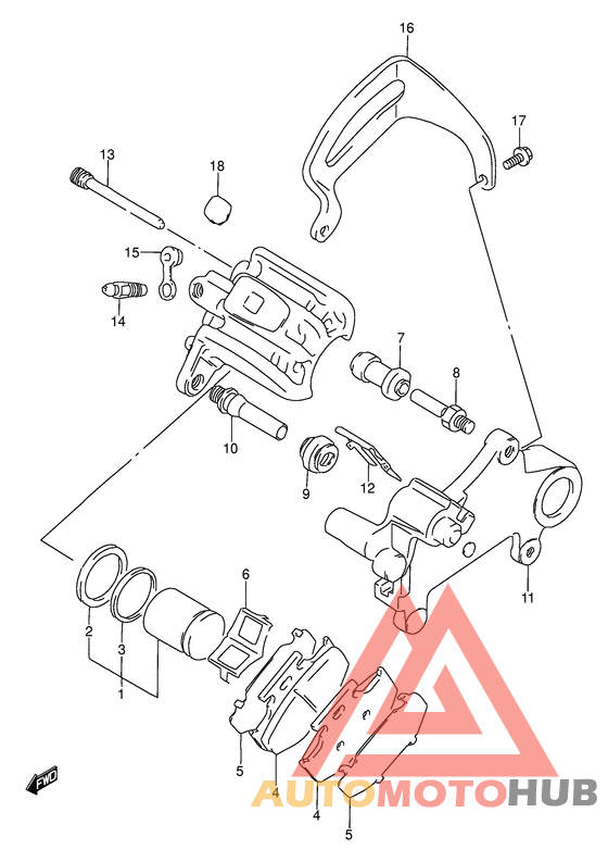 Задний суппорт