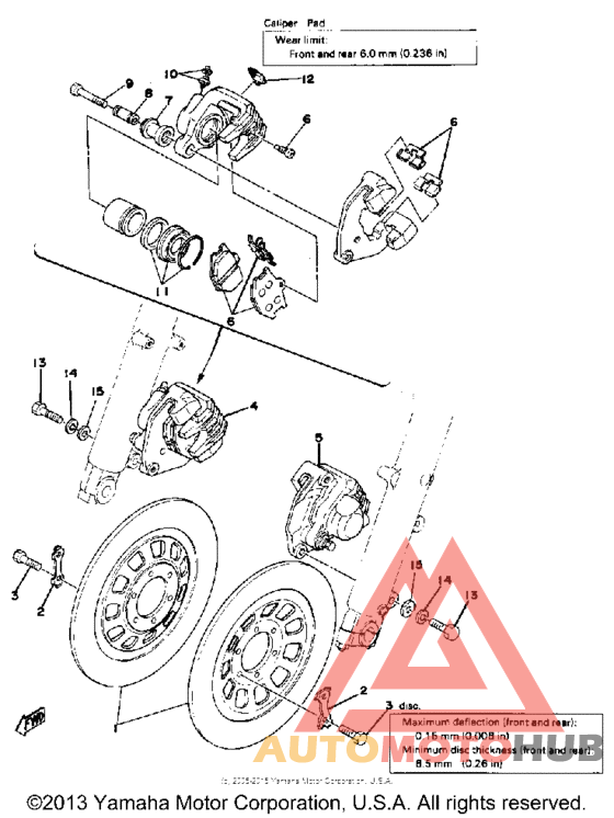 Front brake - caliper