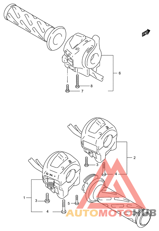 Рулевой переключатель