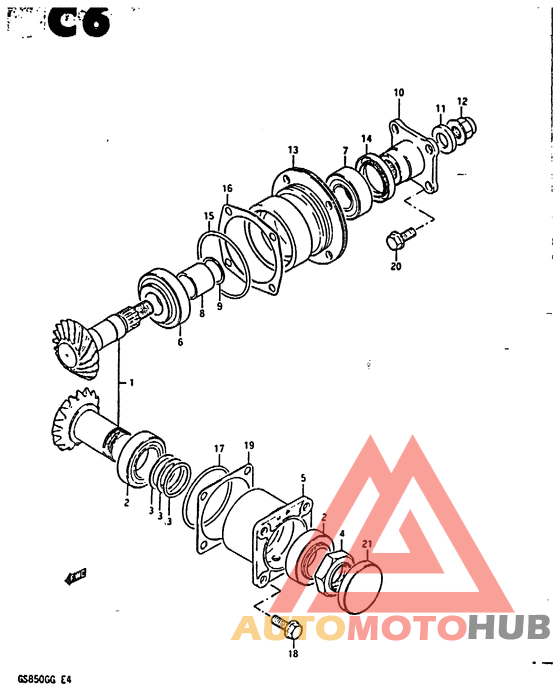 Secondary drive gear