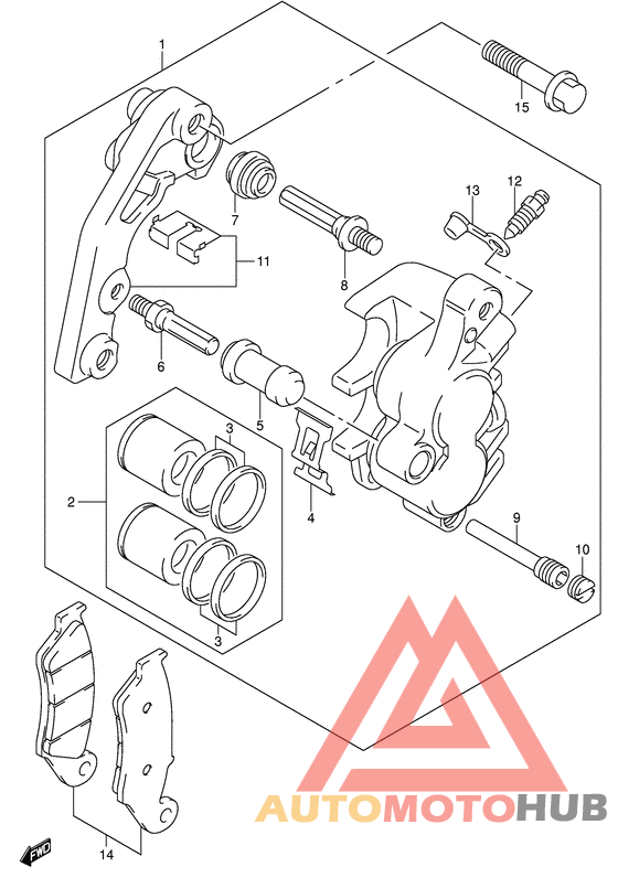 Передний суппорт