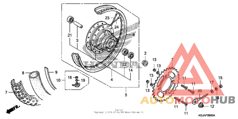 Переднее колесо