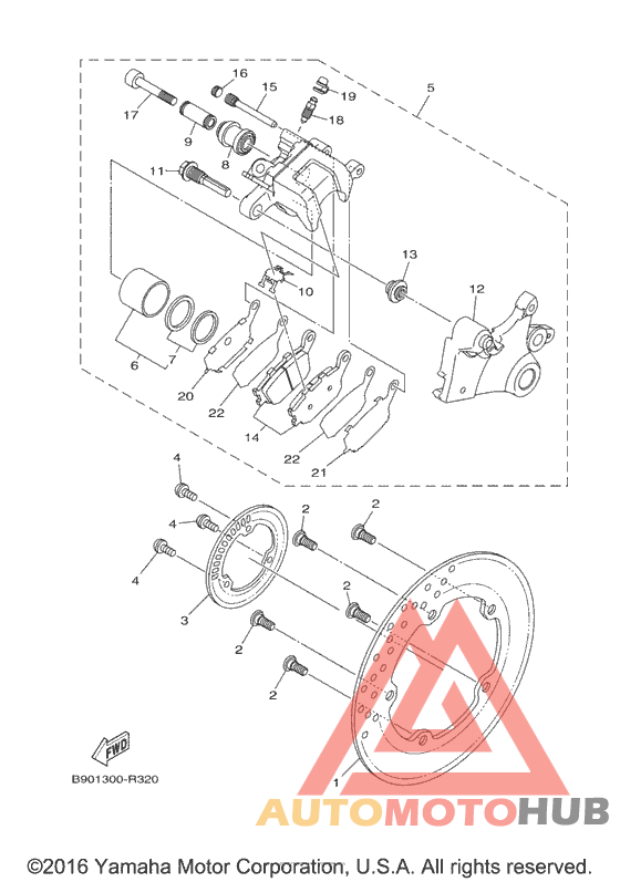 Задний суппорт