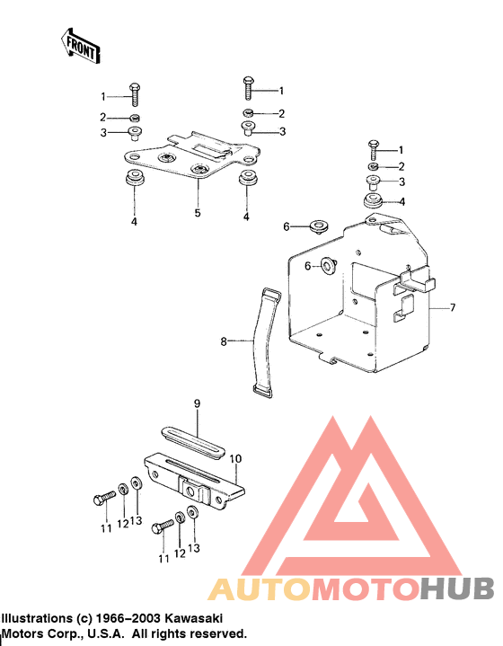 Battery case/electro bracket