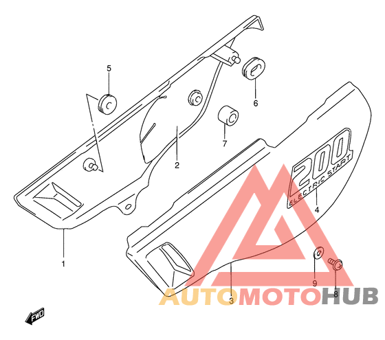 Обтекатель задний