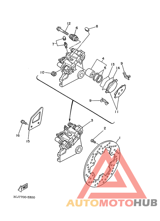 Задний суппорт