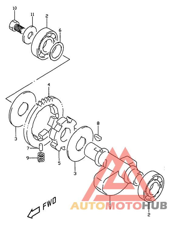 Балансир кривошипа