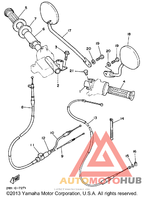 Руль -тросы