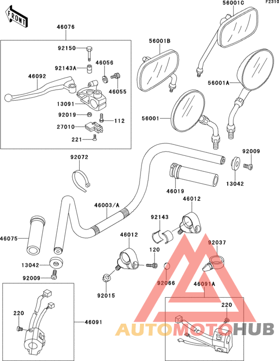 Handlebar(vn800-a1/a2)