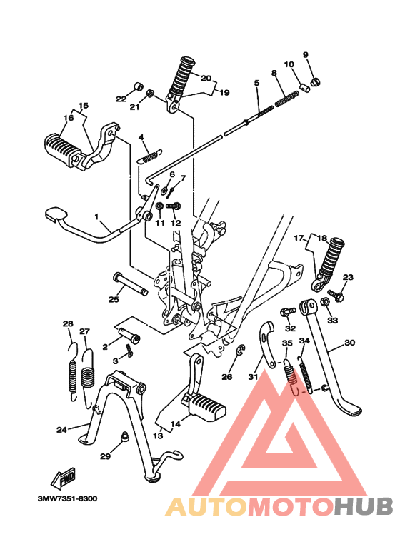 Support & repose pied