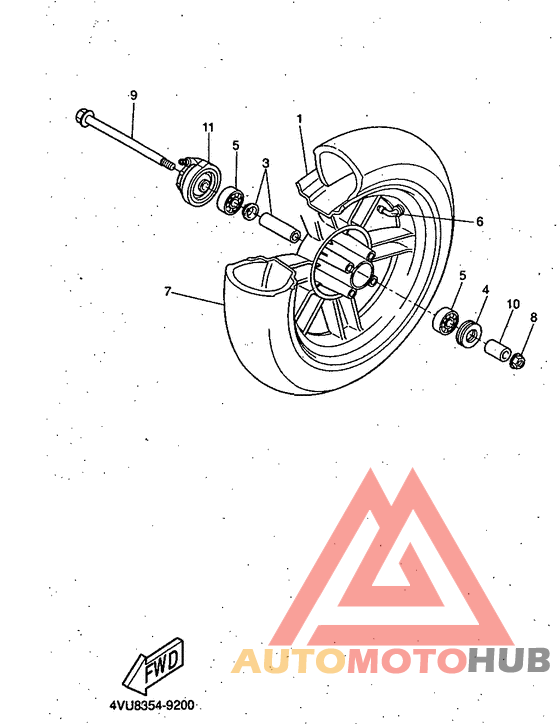 Переднее колесо