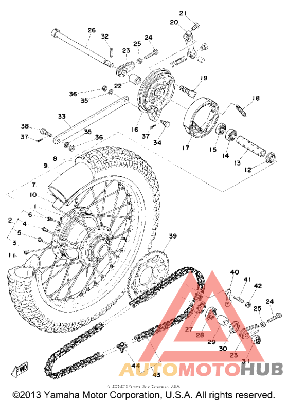 Переднее колесо