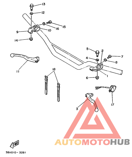 Handle switch. lever