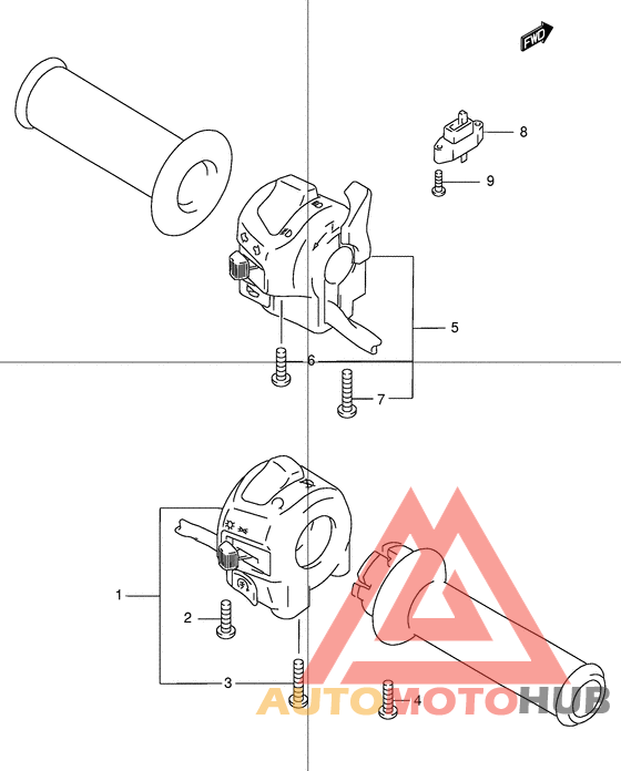 Рулевой переключатель