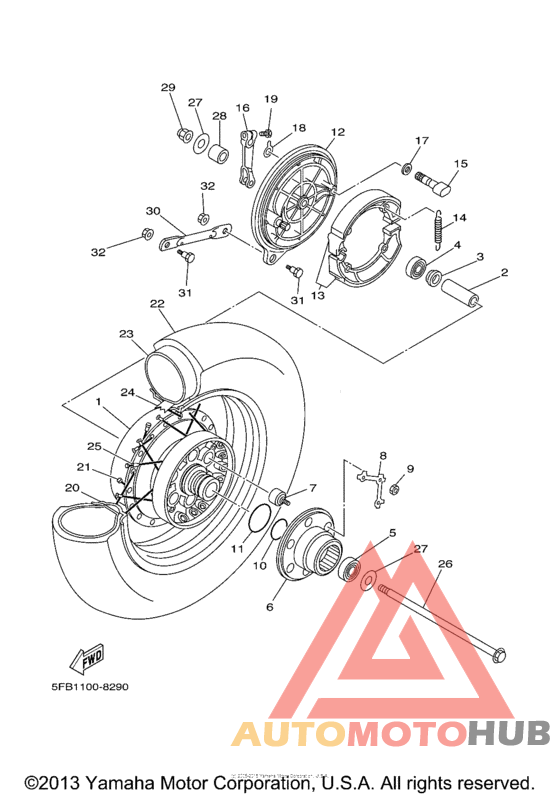 Переднее колесо