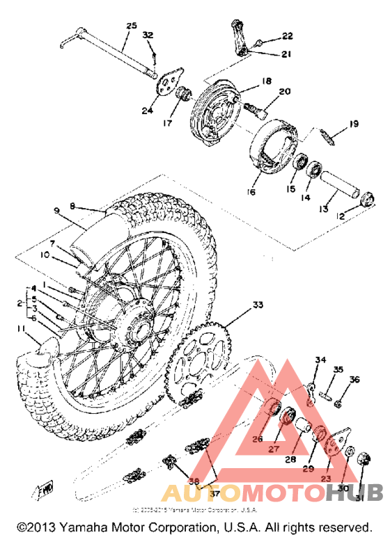 Переднее колесо