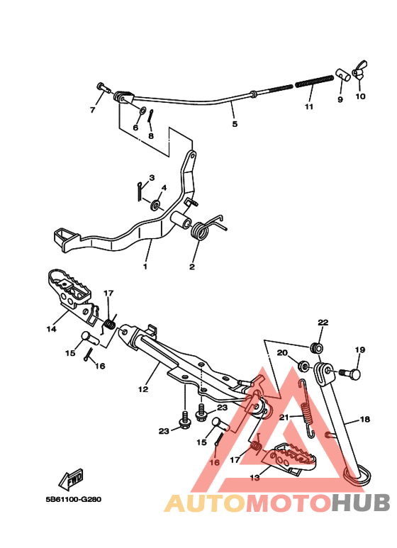 Support & repose pied
