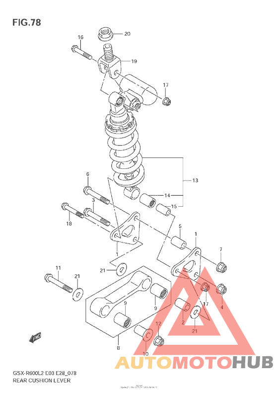 Rear Cushion Lever (Gsx-R600L2 E33)