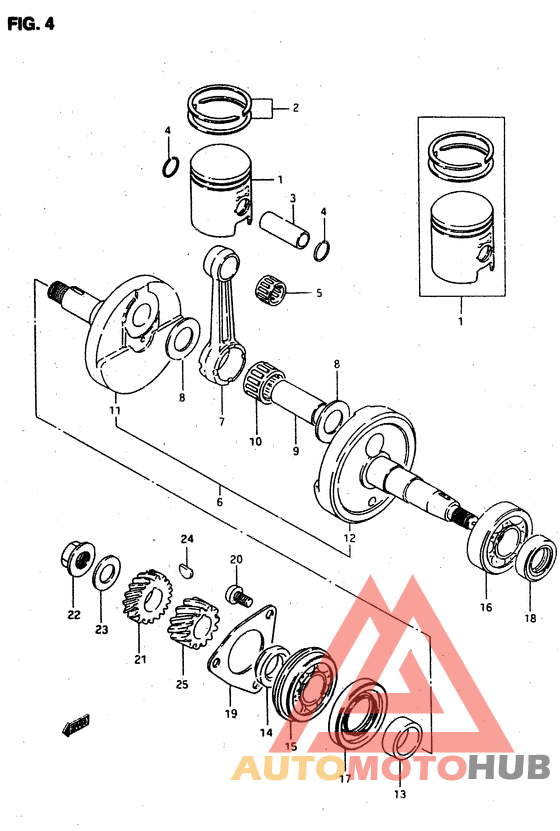 Вал коленчатый