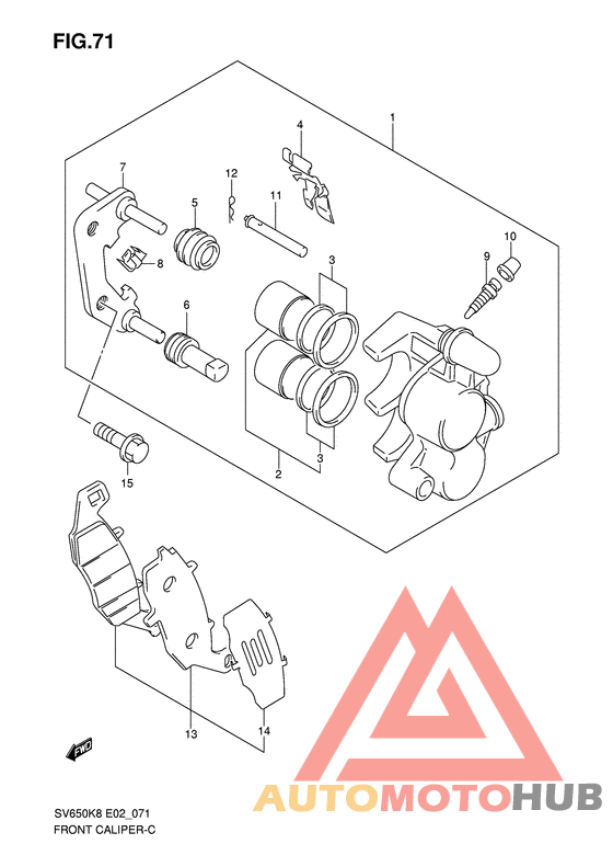 Передний суппорт