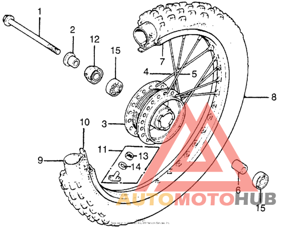 Переднее колесо
