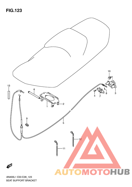 Seat support bracket