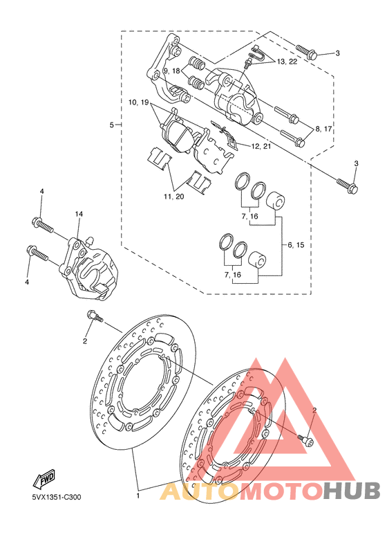 Передний суппорт