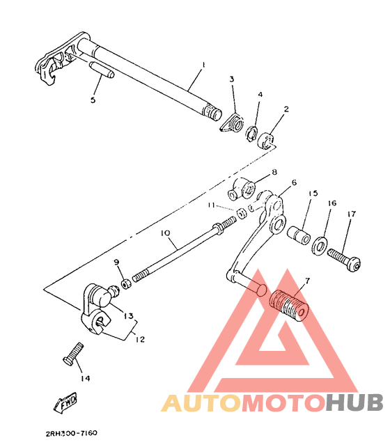 Selector y pedal del cambio