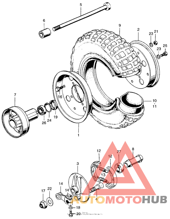 Переднее колесо