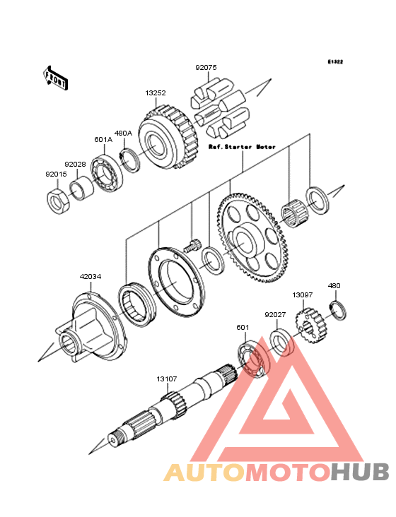Secondary shaft