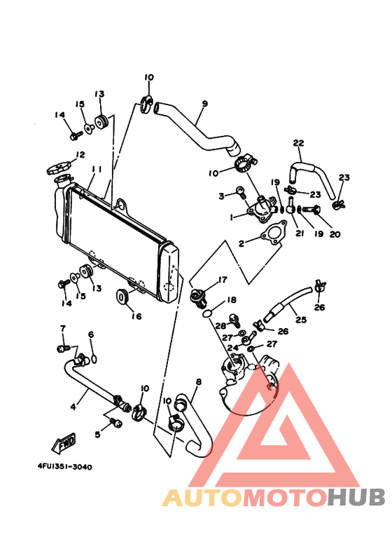Радиатор и шланг