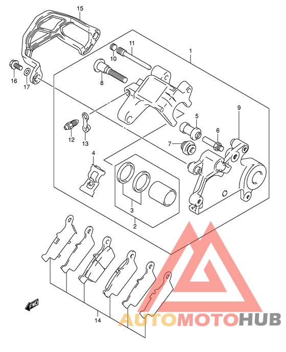 Задний суппорт