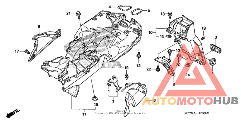Задний бампер
