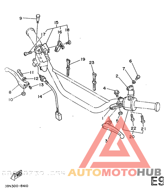 Handle switch. lever