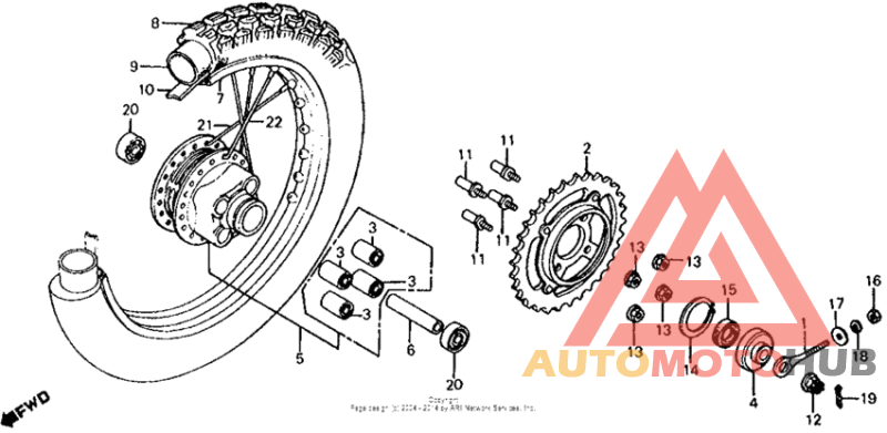 Rear wheel 79-80