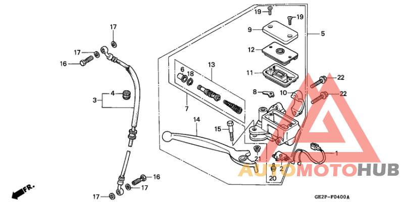 Fr. brake master cylinder
