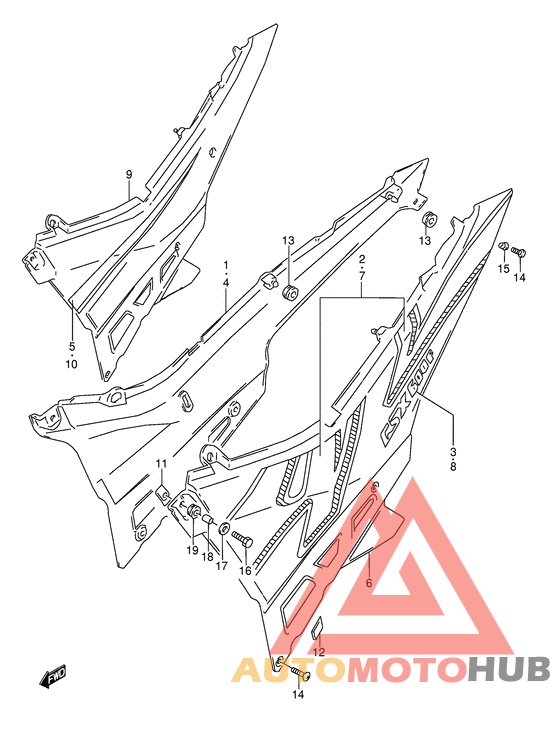 Обтекатель задний
