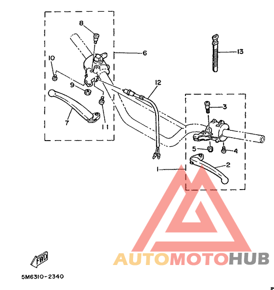 Handle switch. lever