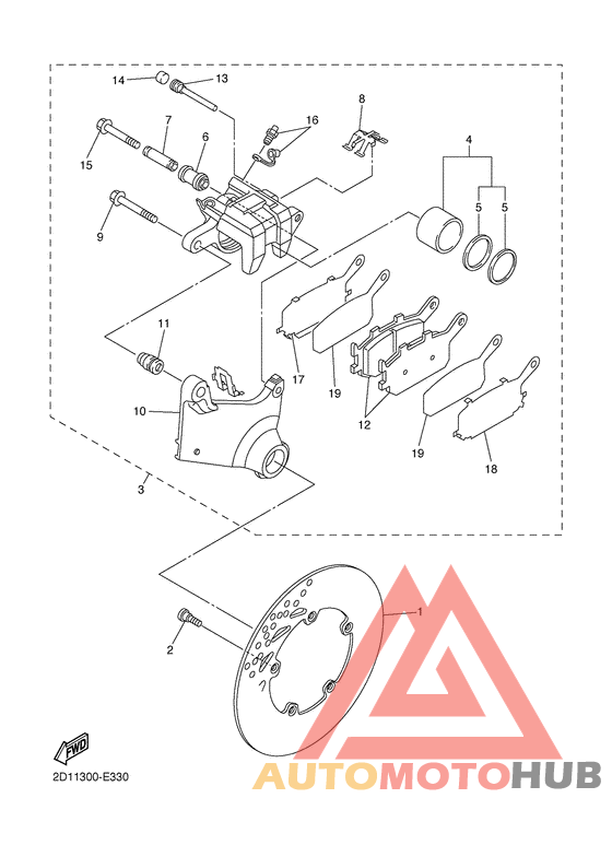 Задний суппорт