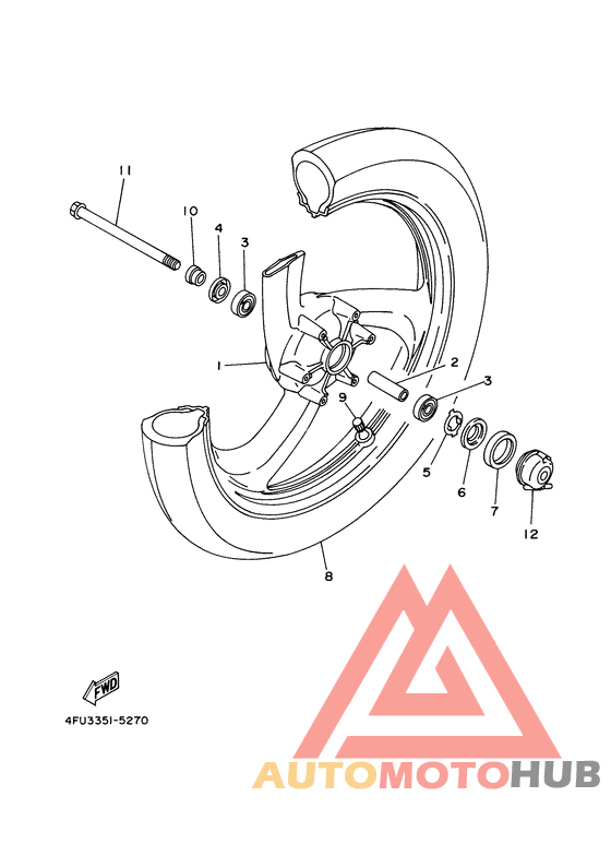 Переднее колесо