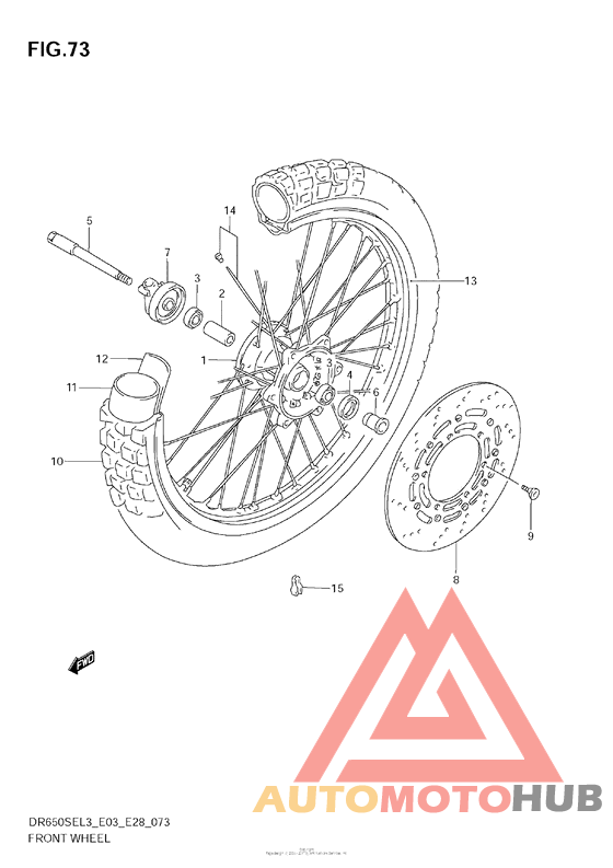 Переднее колесо