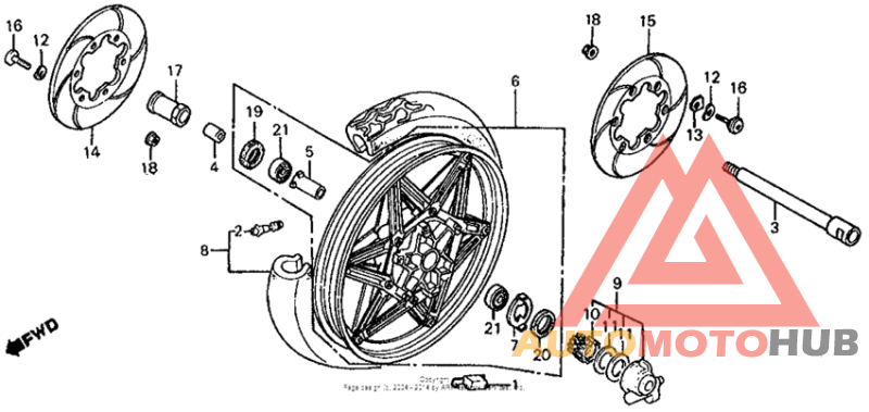 Переднее колесо