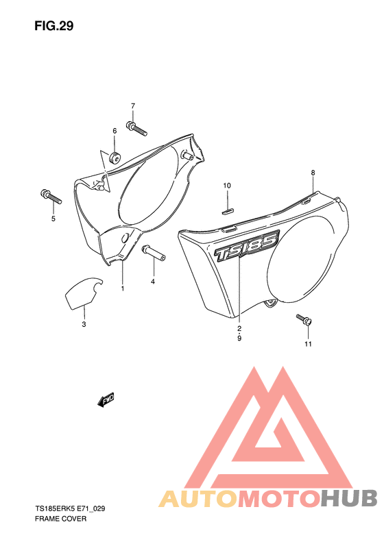 Обтекатель задний