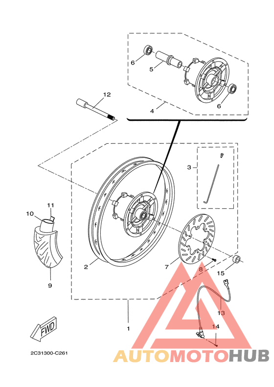 Переднее колесо 2