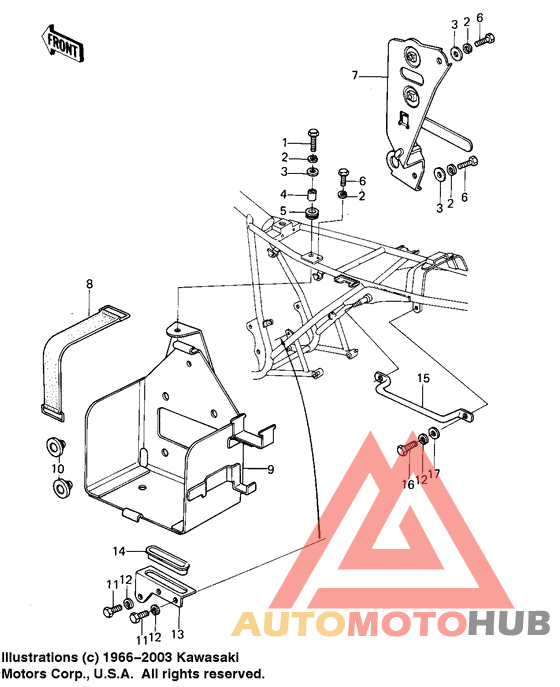 Battery case/electro bracket
