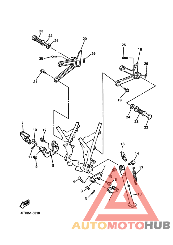 Support & repose pied