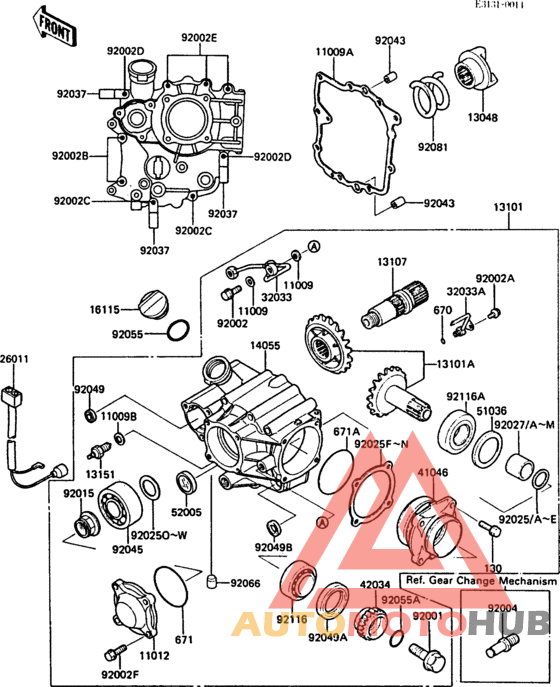 Front bevel gear(1/3)
