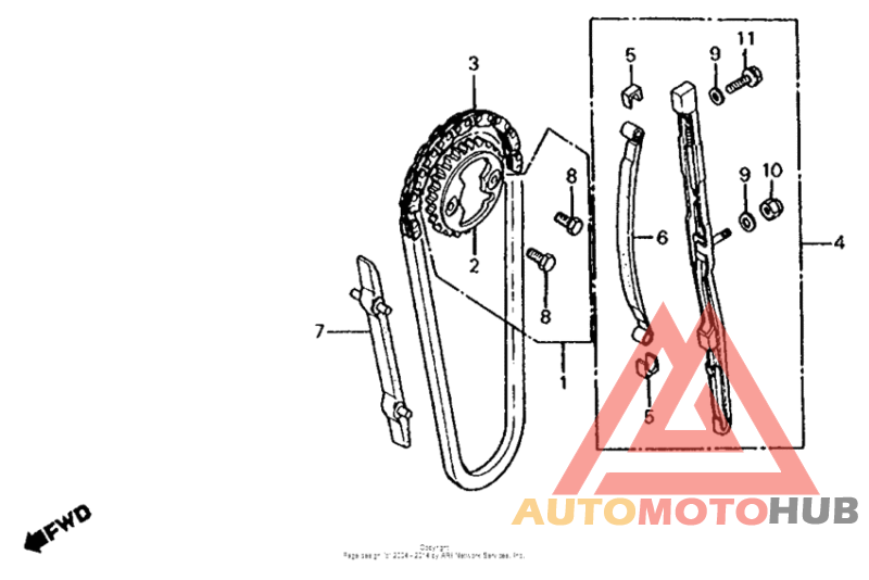 Cam chain + tensioner