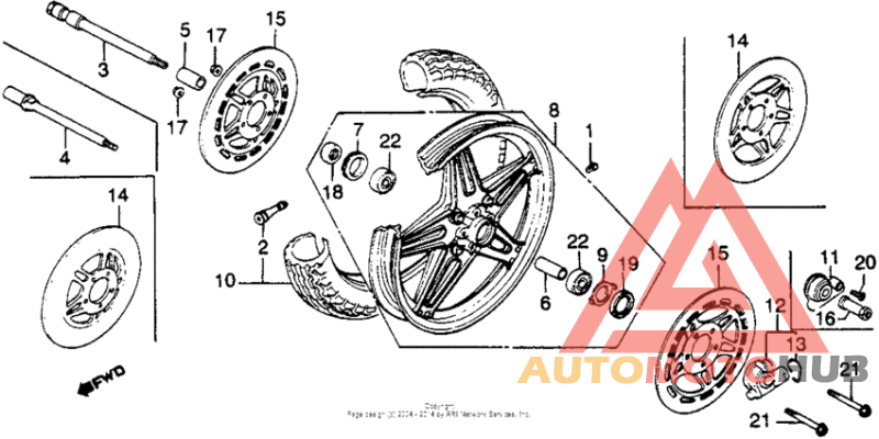 Переднее колесо